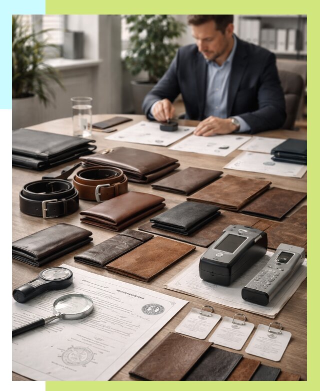 Сертификация кожаных изделий в Орехове-Зуеве от 12504 р. | Алешин-Рхв