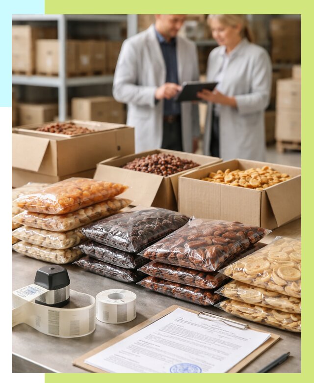 Сертификация сухофруктов в Орехове-Зуеве от 12504 р. | Алешин-Рхв под ключ