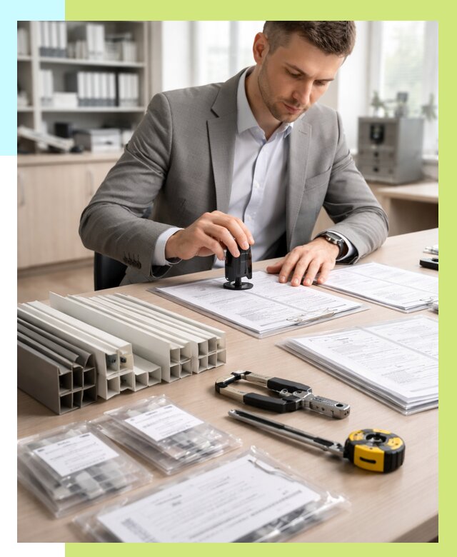 Сертификация ПВХ продукции в Орехове-Зуеве от 8857 р., Алешин-Рхв