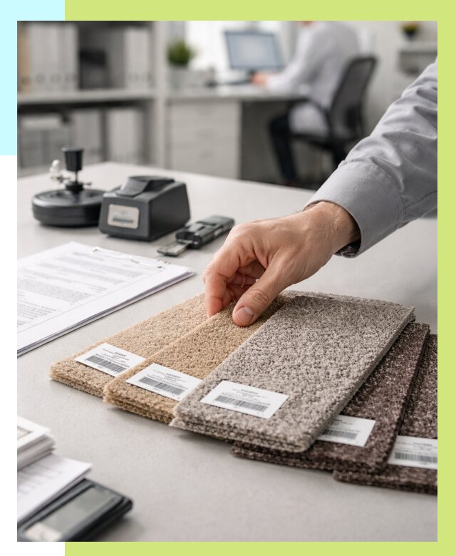 Сертификация ковролина в Орехове-Зуеве от 15630 р., Алешин-Рхв