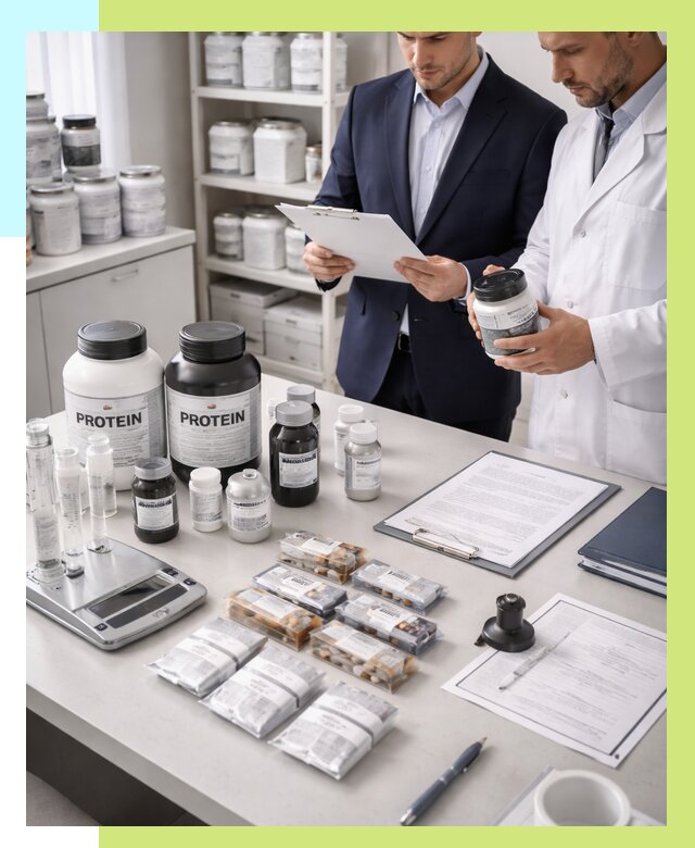 Сертификация спортивного питания в Орехове-Зуеве от 15630 р., Алешин-Рхв