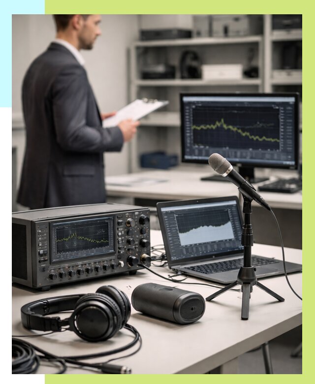 Сертификация аудиотехники в Орехове-Зуеве от 15630 р., Алешин-Рхв