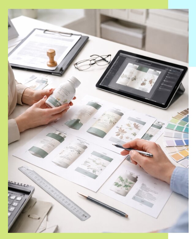 Профессиональная разработка дизайна и текста этикетки продукции в Орехове-Зуеве