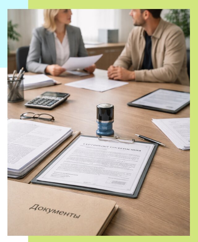 Сертификат соответствия на продукцию в Орехове-Зуеве от 15630 р.|Алешин-Рхв