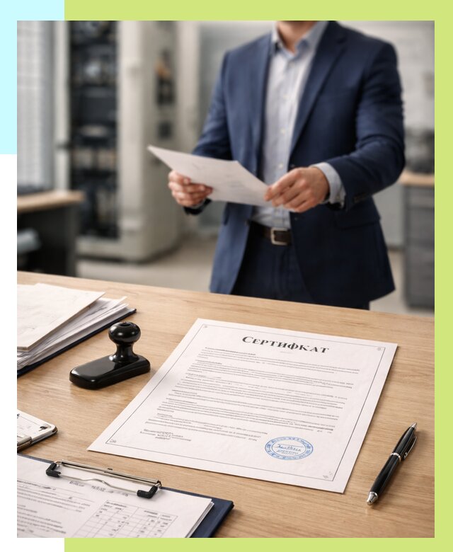 Сертификат на оборудование в Орехове-Зуеве от 15630 р. | Алешин-Рхв