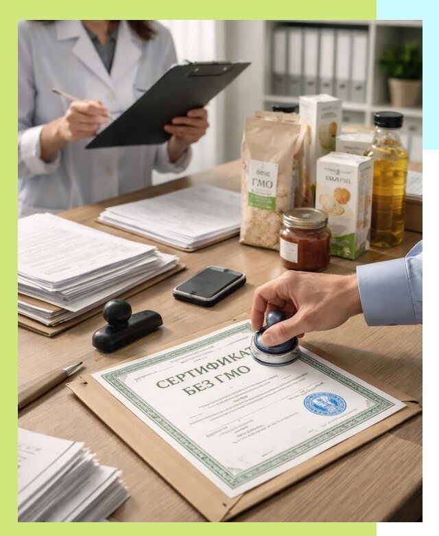 Получение сертификата Без ГМО для продукции в Орехове-Зуеве