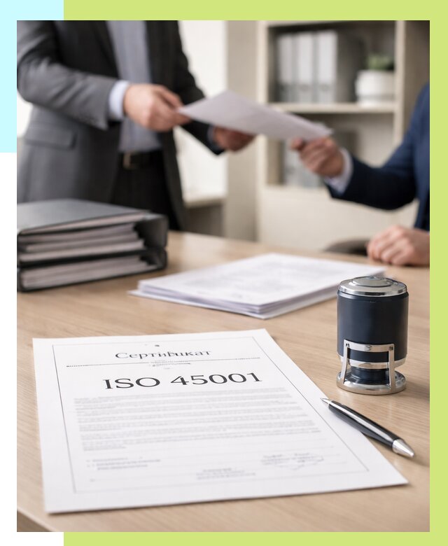 Сертификат ISO 45001 в Орехове-Зуеве под ключ от 46890 р. | Алешин-Рхв